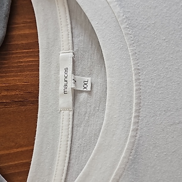 Maurices Born Free oversized ecru cream graphic ss tee, Size XXL - Picture 15 of 15